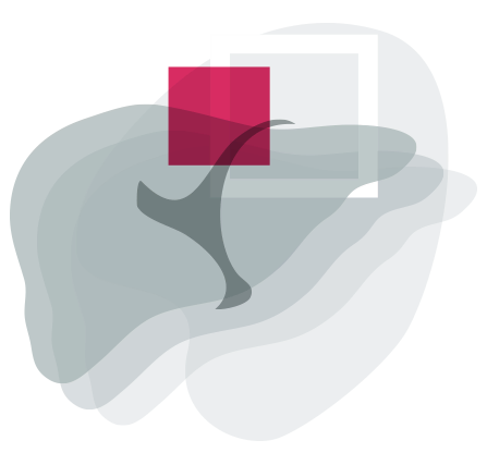 Icon with symbolic image of liver segmentation. Liver model produced during the medical imaging software development process.